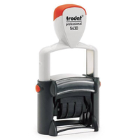trodat Datumstempel mit Text 5430/L PROFESSIONAL selbstfaerbend blau rot, 1 St. trodat Datumstempel mit Text 5430/L PROFESSIONAL selbstfaerbend blau rot, 1 St.