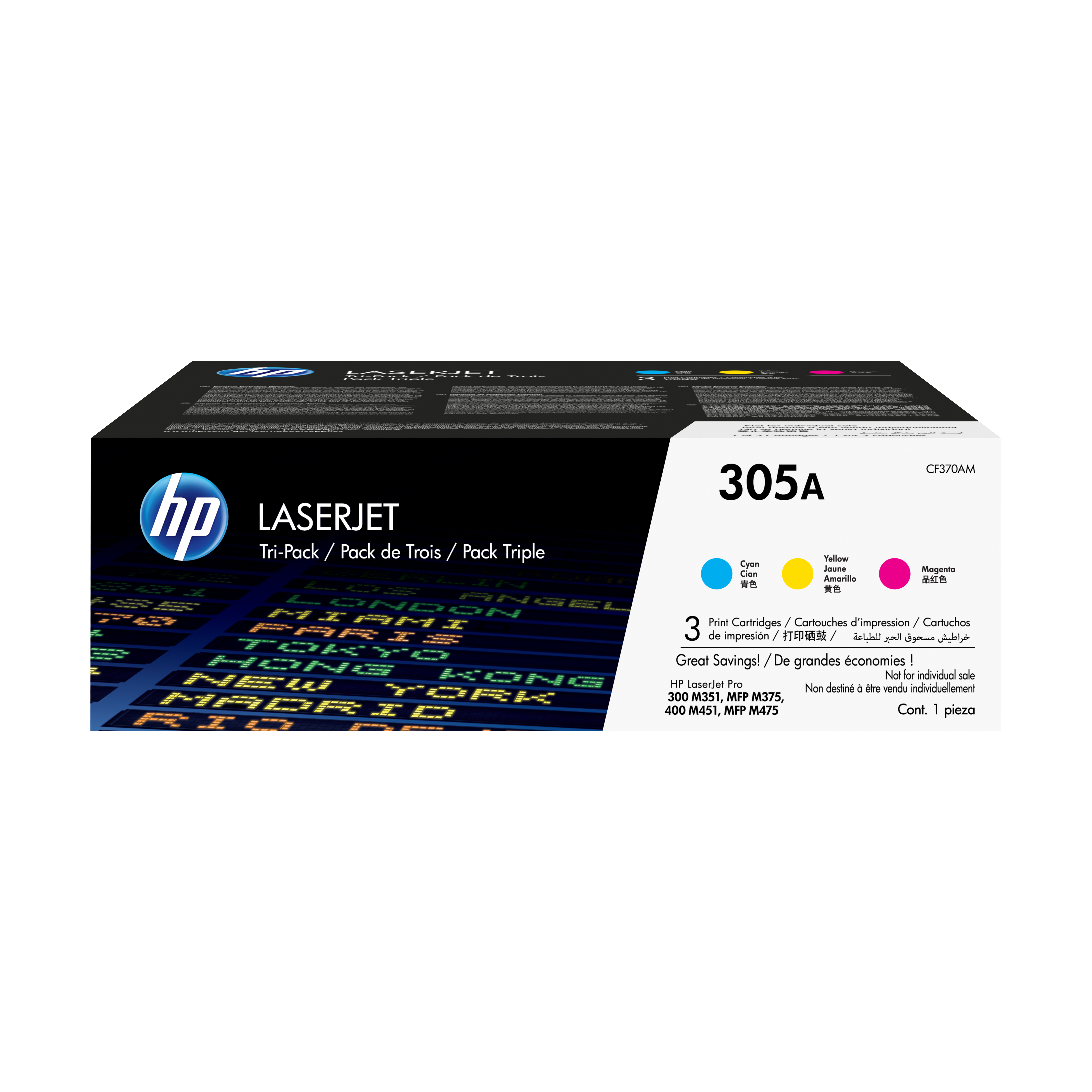 HP 305A LaserJet Tonerpatrone Dreifarbig