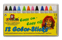 12 EULENSPIEGELâ¢ Color-Sticks Kinderschmink-Set farbsortiert