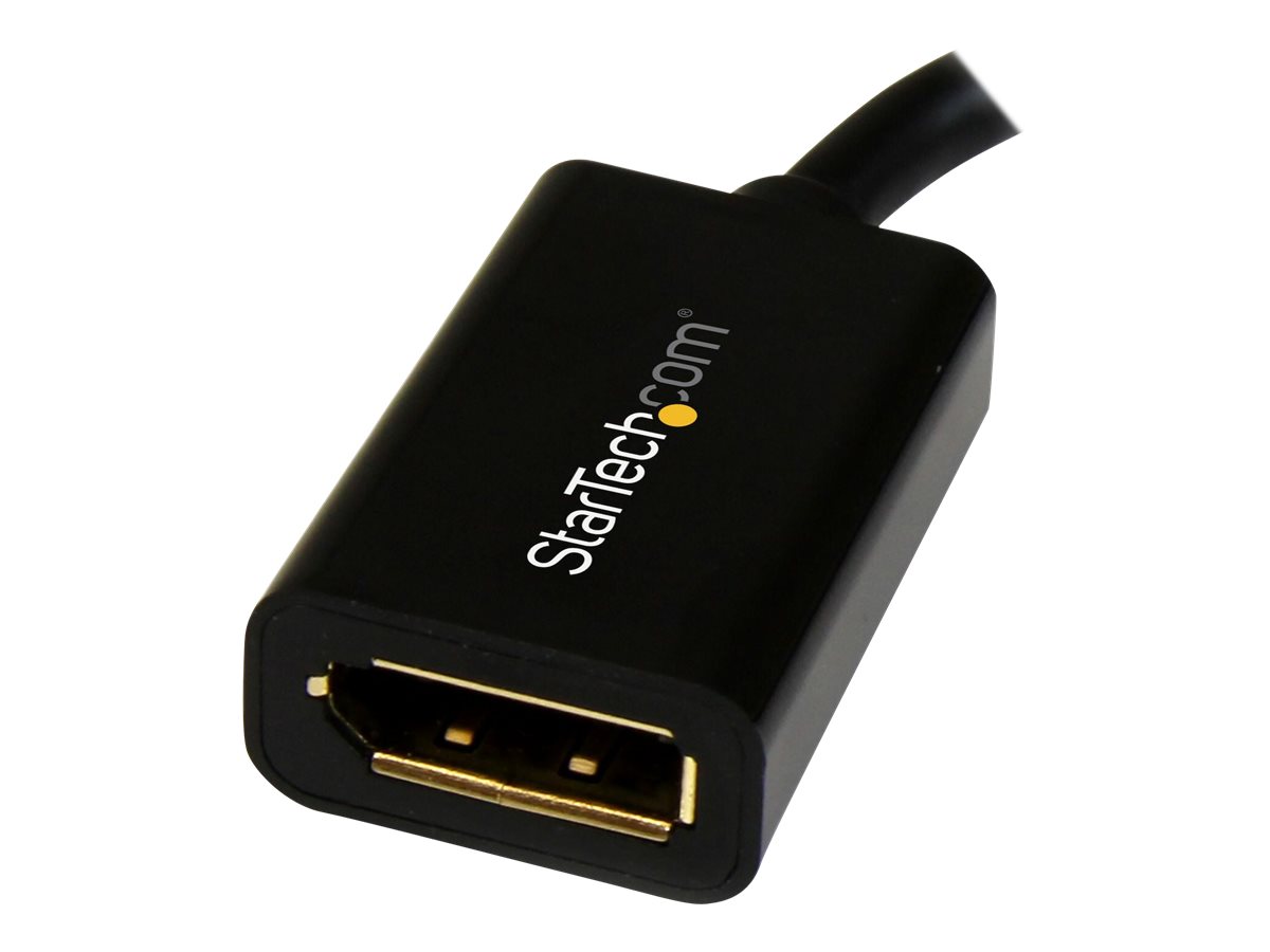 StarTech.com DisplayPort auf Mini DisplayPort Adapter - 1 x DP (20 pin) (Buchse) 1 x Mini DP (20 pin) (Stecker) - Länge 15,2cm - Schwarz - DisplayPort-Kabel - 15.2 cm