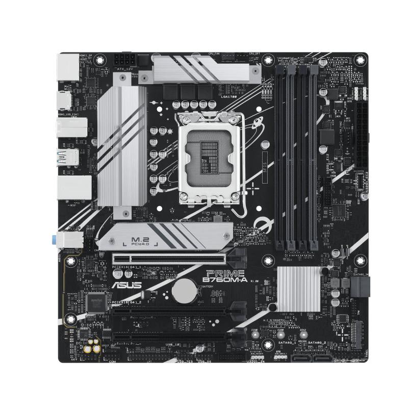 ASUS PRIME B760MACSM LGA1700 mATX MB 4xDDR5 4xSATA 2xM2