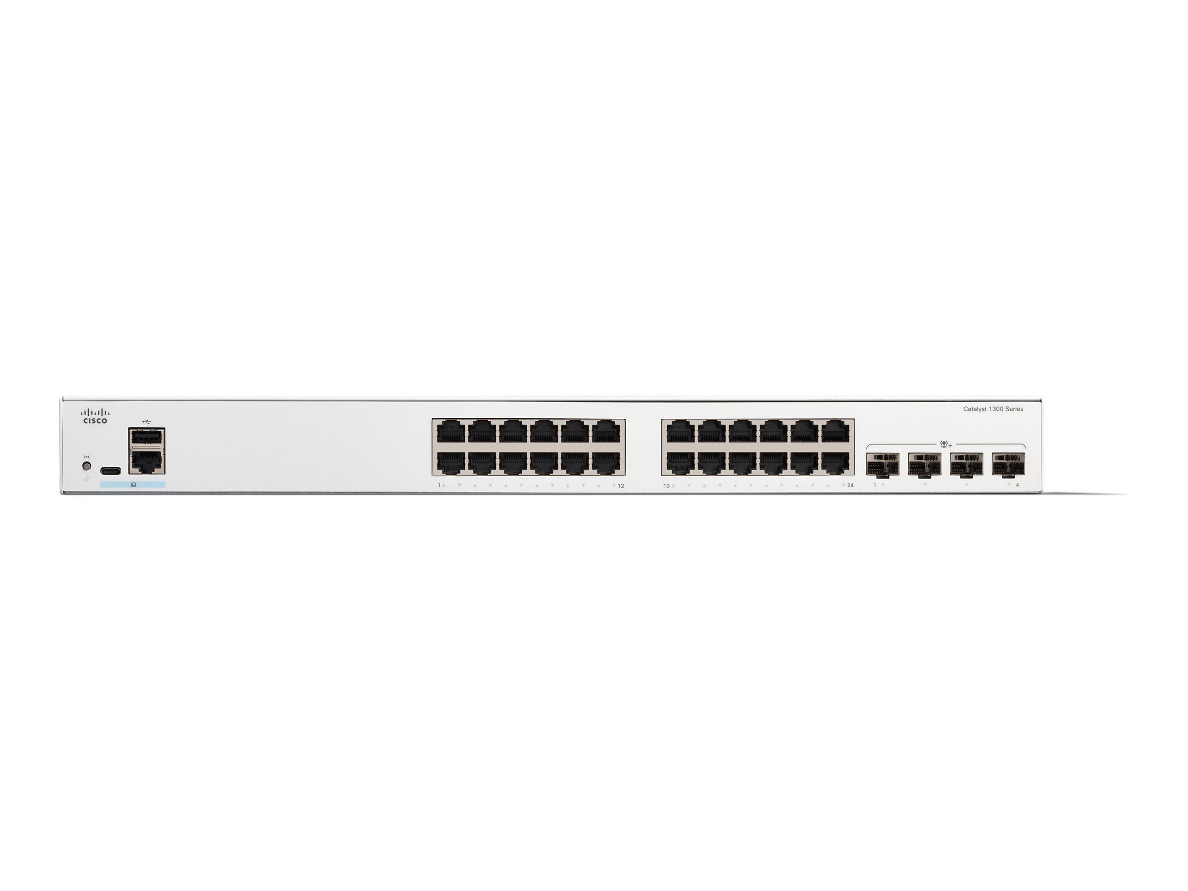 CISCO Catalyst 1300 24-Port Switch / Data-Only / 4 x 10G SFP+ Uplinks