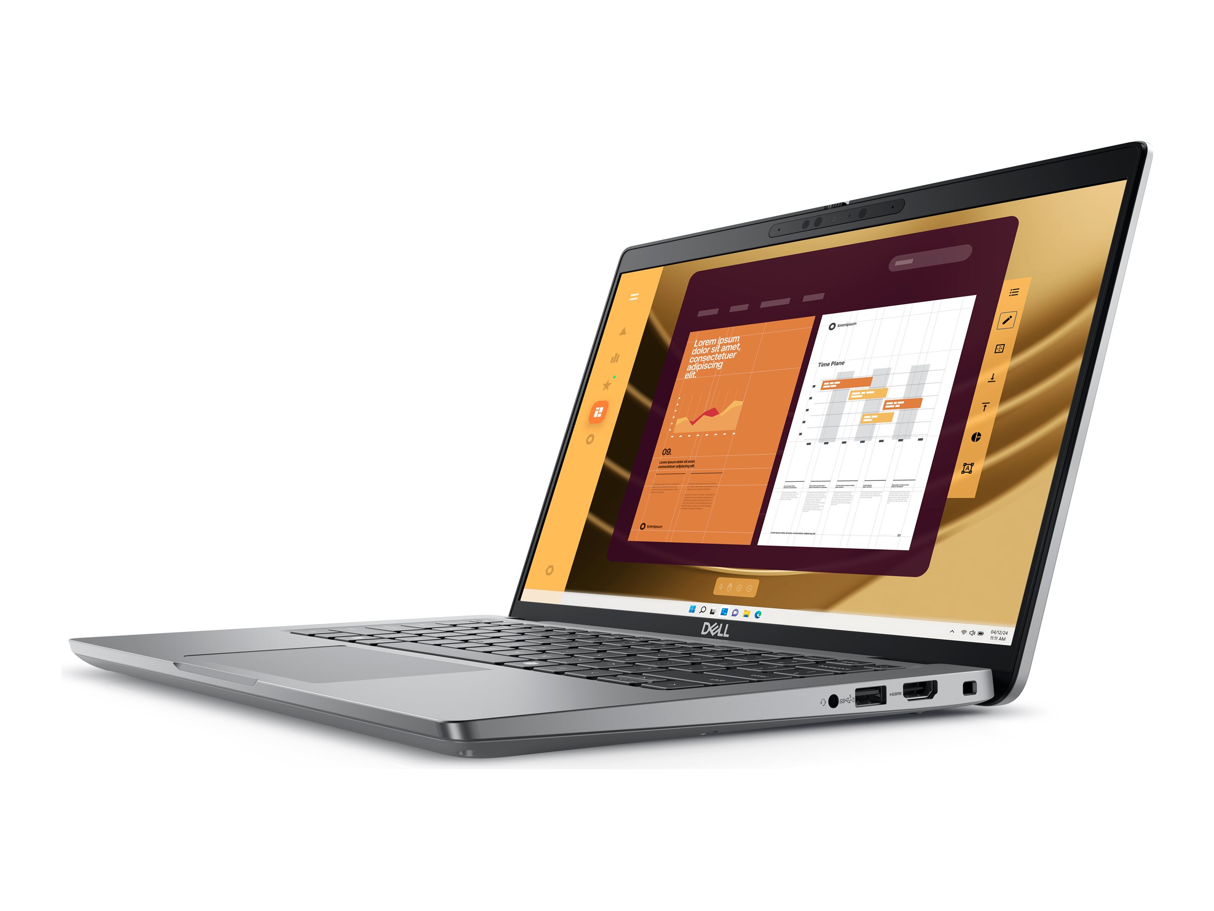 DELL Latitude 5450 Ultra 7 165U 35,56cm 14Zoll FHD+ 16GB 512GB SSD IR Cam & Mic SmtCd 3 Cell WLAN Backlit Kb W11P 1Y Basic Onsite