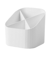 HAN Stiftehalter Re-X-LOOP weiss 100% Recyclingmaterial 4 Faecher 11,1 x 12,1 x 10,6 cm HAN Stiftehalter Re-X-LOOP weiss 100% Recyclingmaterial 4 Faecher 11,1 x 12,1 x 10,6 cm