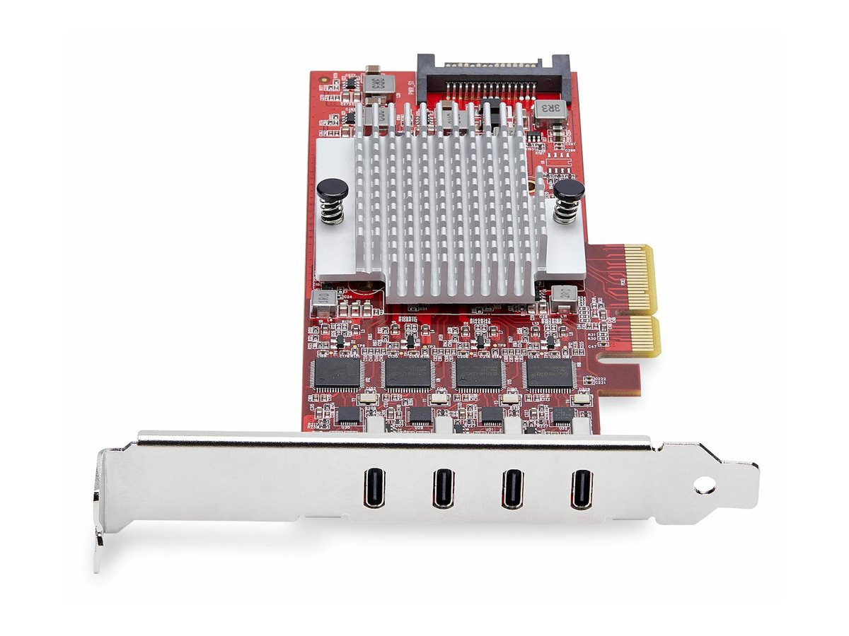 STARTECHCOM 4Port USBC 10Gbps PCIe Karte 4x Separate USB 32 Kontroller PCI Express 30 Standardprofil Bugel TAA