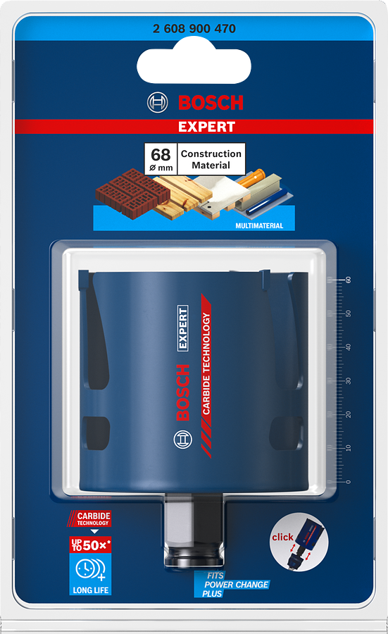 Bosch Lochsaege EXPERT ConstructionMaterial 68mm