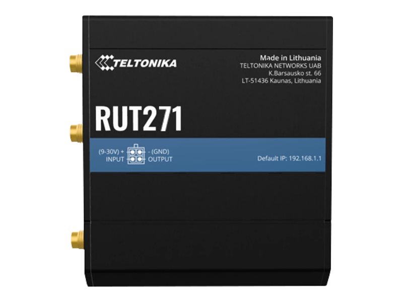 TELTONIKA NETWORKS RUT271 Redcap 5G/4G/LTE WiFi Router TELTONIKA NETWORKS RUT271 Redcap 5G/4G/LTE WiFi Router