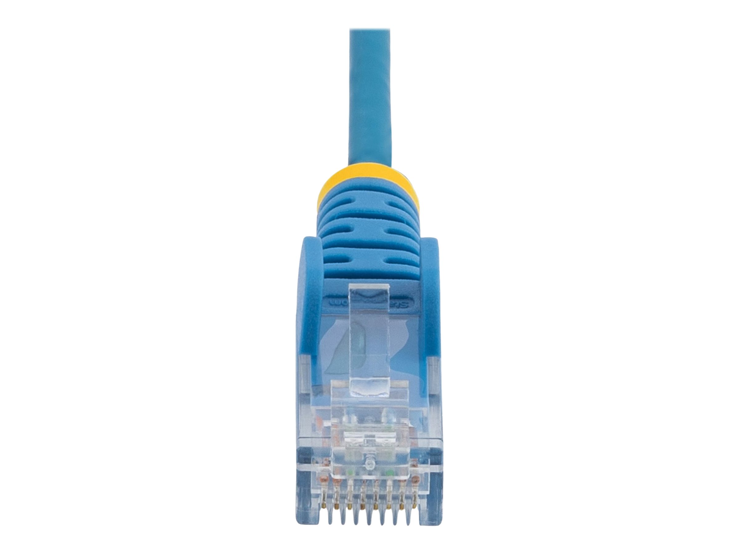 STARTECH.COM 0.5 m CAT6 Cable - Slim CAT6 Patch Cord - Blue - Snagless RJ45 Connectors - Gigabit Ethernet Cable - 28 AWG