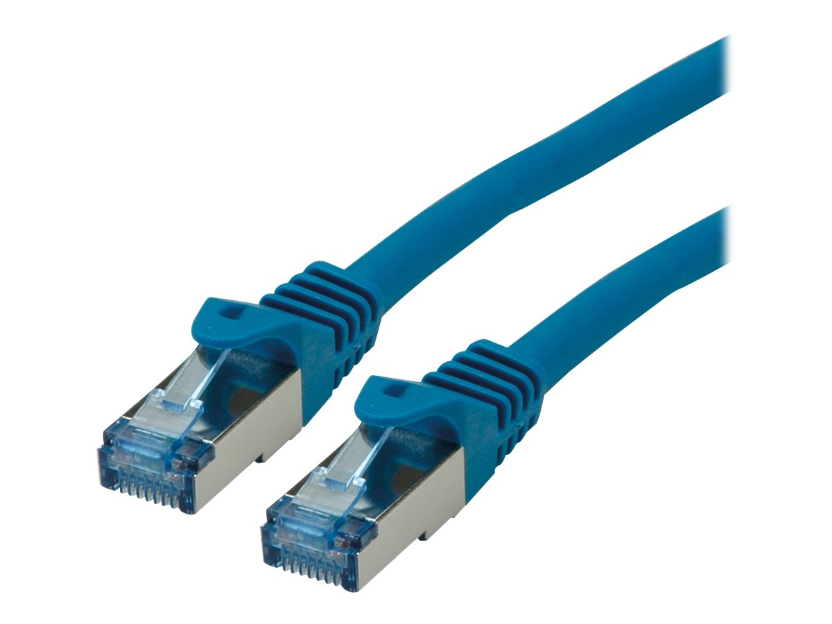 Roline Patch‑Kabel Cat.6A S/FTP blau 1 m