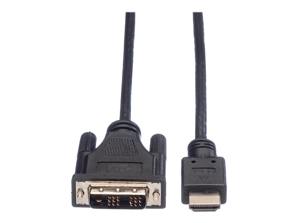 ROLINE Kabel DVI 181 ST HDMI ST schwarz 10m