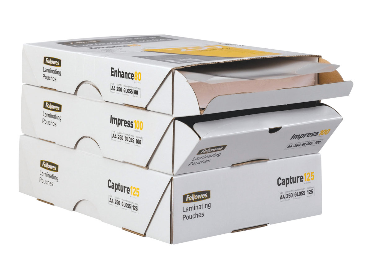 100 Fellowes Enhance80 Laminierfolien matt fuer A4 80 micron 100 Fellowes Enhance80 Laminierfolien matt fuer A4 80 micron