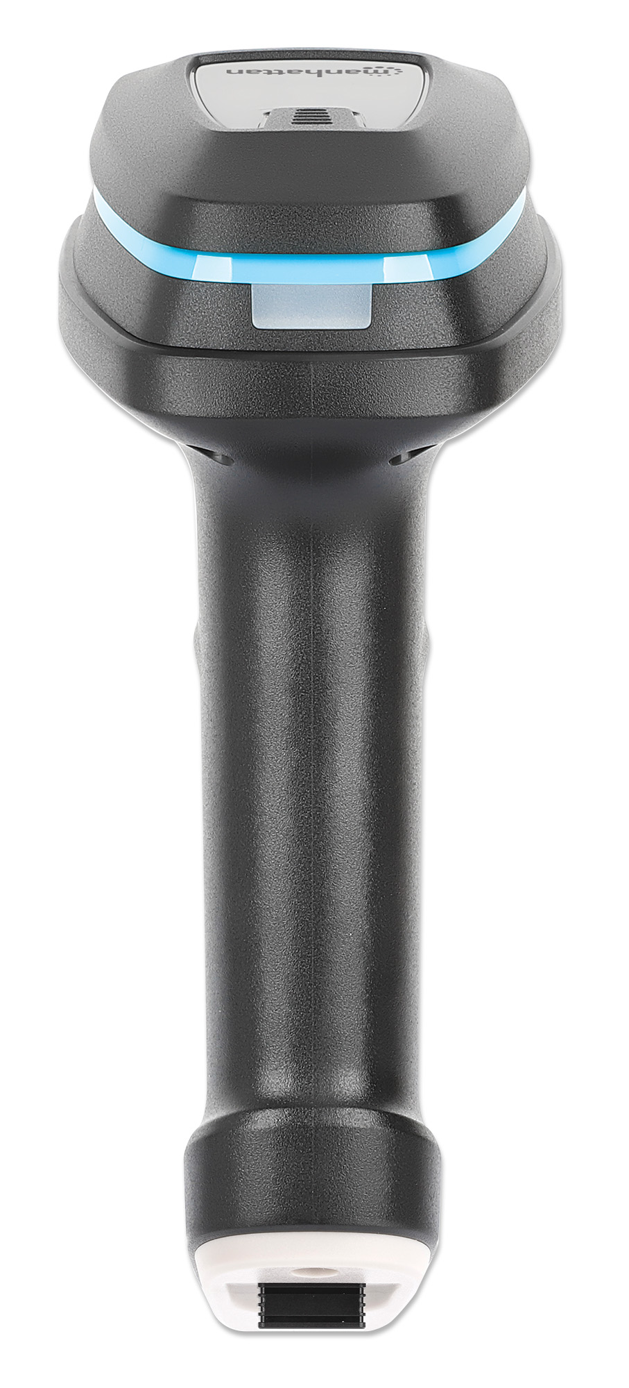 MANHATTAN Kabelloser 2D Long Range LEDBarcodescanner Wireless 42 und 2,4 GHz USBANanoempfaenger 450mm Scanreichweite 60 ScansSek