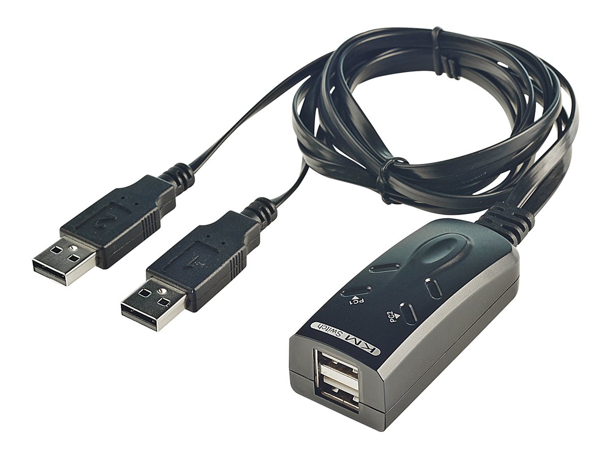Lindy 2 Port USB KM Switch - Tastatur-/Mausschalter