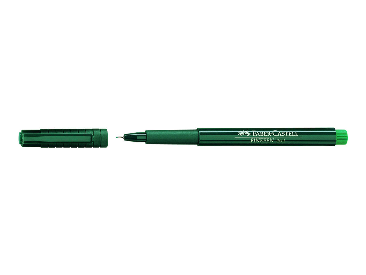 FABER-CASTELL Document 1511 Fineliner gruen 0,4 mm, 10 St. FABER-CASTELL Document 1511 Fineliner gruen 0,4 mm, 10 St.