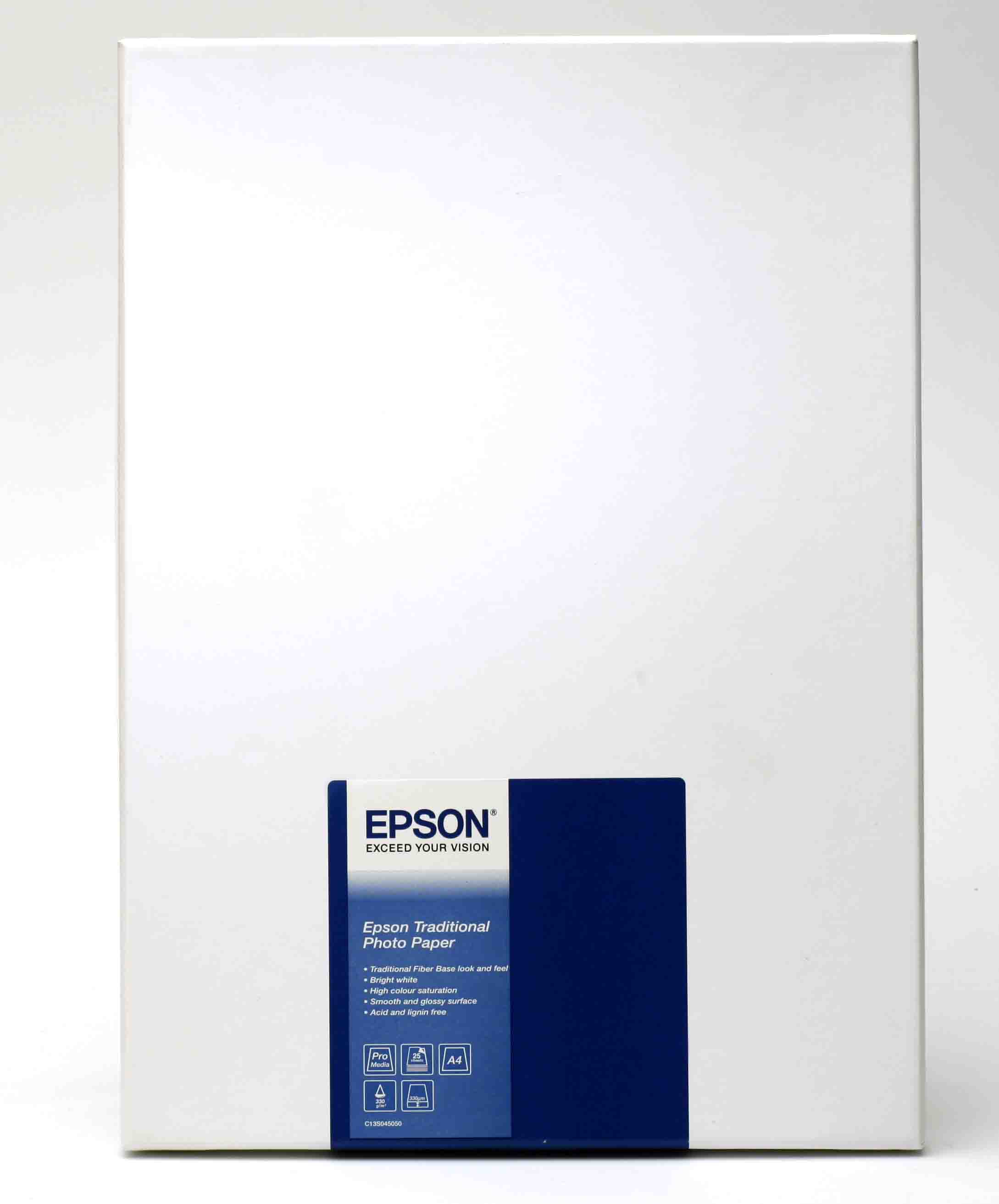 Epson Traditional Photo Paper seidenmatt A 4, 25 Blatt, 330 g