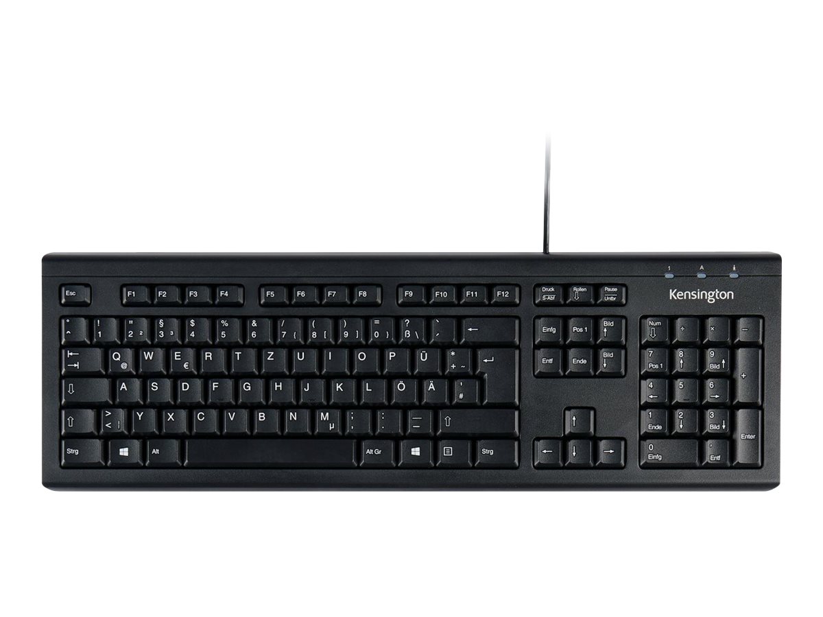 Kensington ValuKeyboard Tastatur kabelgebunden schwarz Kensington ValuKeyboard Tastatur kabelgebunden schwarz