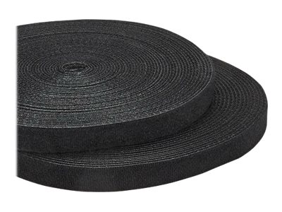 STARTECH.COM Hook-and-Loop Cable Management Tie - 100 ft. Bulk Roll - Black - Cut-to-Size Cable Wrap / Straps