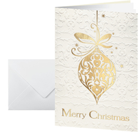 10 SIGEL Weihnachtskarten Golden Fantasy DIN A6