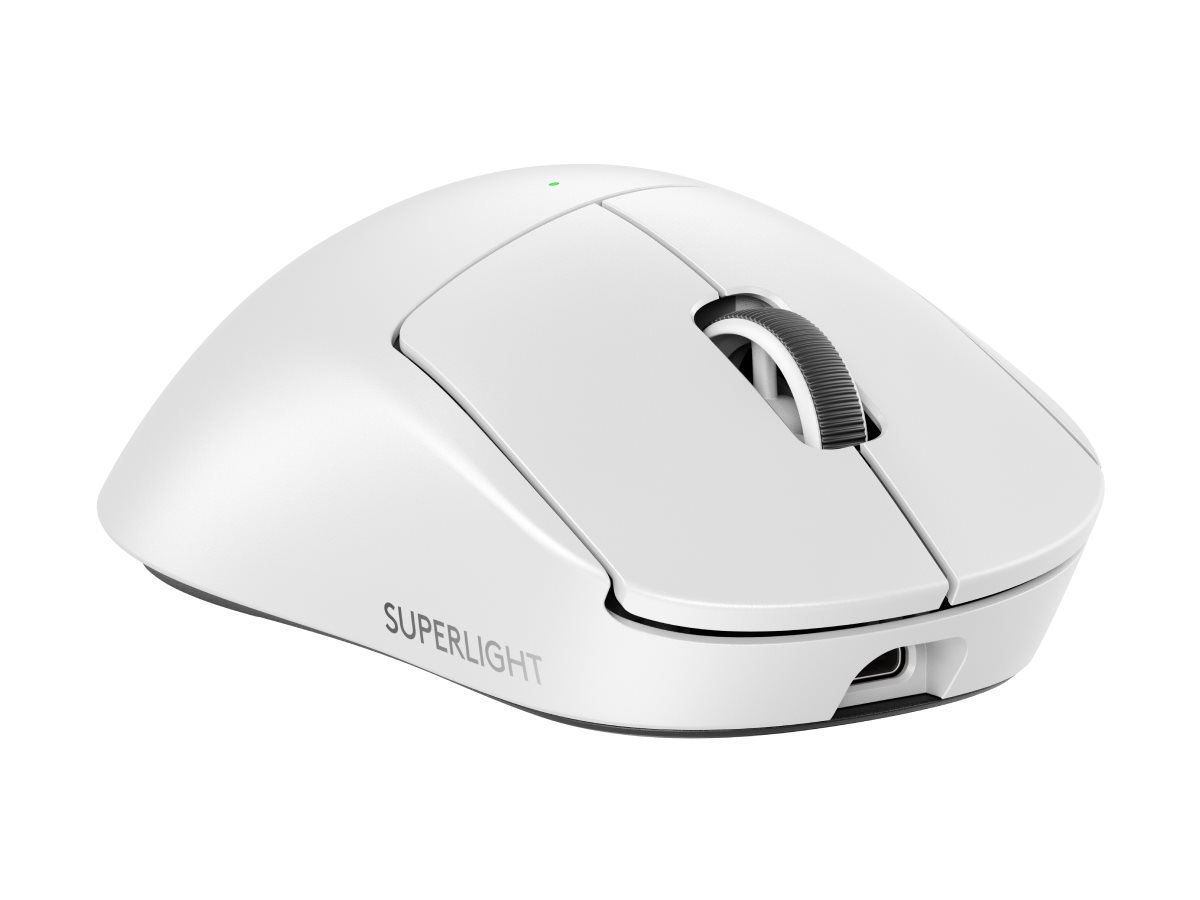 Logitech G PRO X SUPERLIGHT 2 DEX Maus ergonomisch kabellos 2.4 GHz weiß