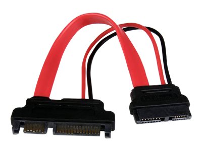 STARTECH.COM 6in Slimline SATA to SATA Adapter with Power - F/M STARTECH.COM 6in Slimline SATA to SATA Adapter with Power - F/M