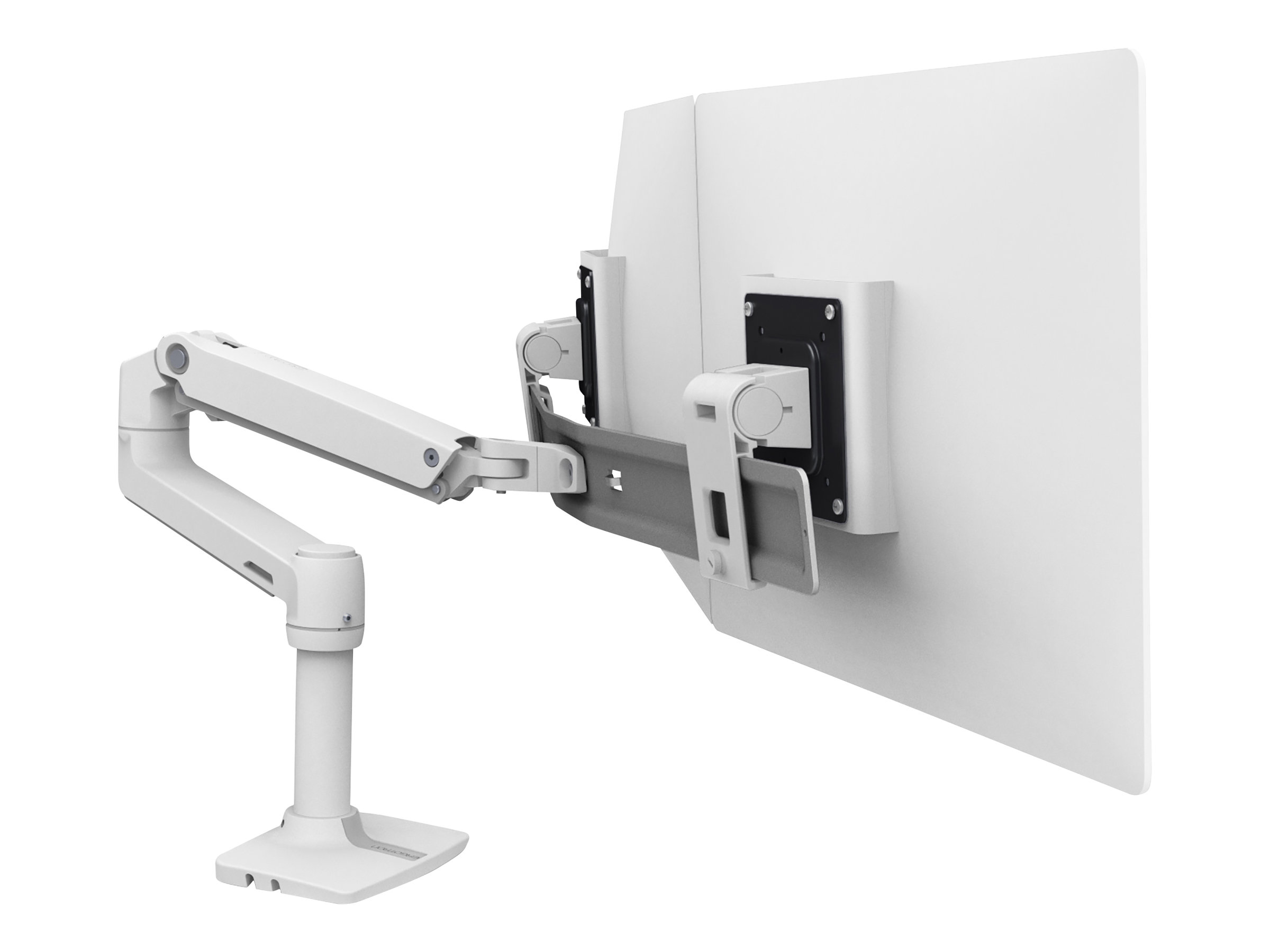 ERGOTRON LX dual direkt Tischhalterung weiss bis 63,5cm 25Zoll 0,9-5 kg.pro Display belastbar 33 cm anheben VESA 75x75 100x100 mm ERGOTRON LX dual direkt Tischhalterung weiss bis 63,5cm 25Zoll 0,9-5 kg.pro Display belastbar 33 cm anheben VESA 75x75 100x100 mm
