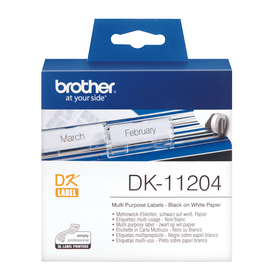 DK11204 BROTHER QL550 Etikettenrolle