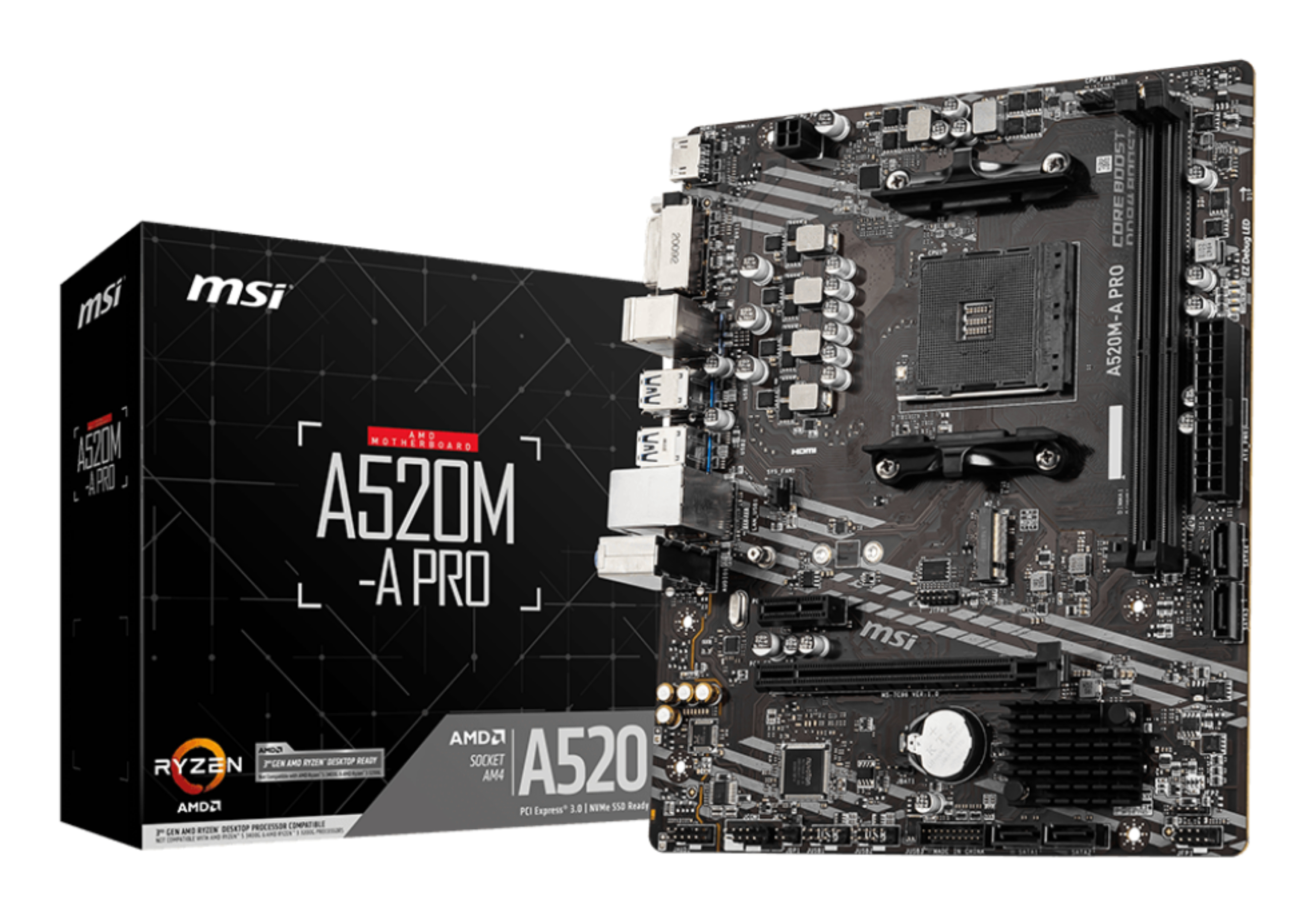 MSI A520MA PRO AMD SOCKET AM4 DDR4 micro ATX