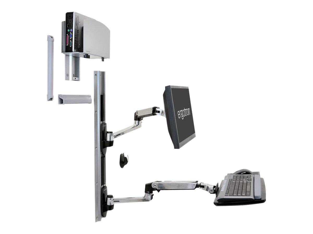ERGOTRON LX Kombisystem zur Wandmontage fuer LCD Tastatur und CPU LCD bis 81,3cm 32Zoll 2,3-11,3kg. VESA 75x75 100x100mm