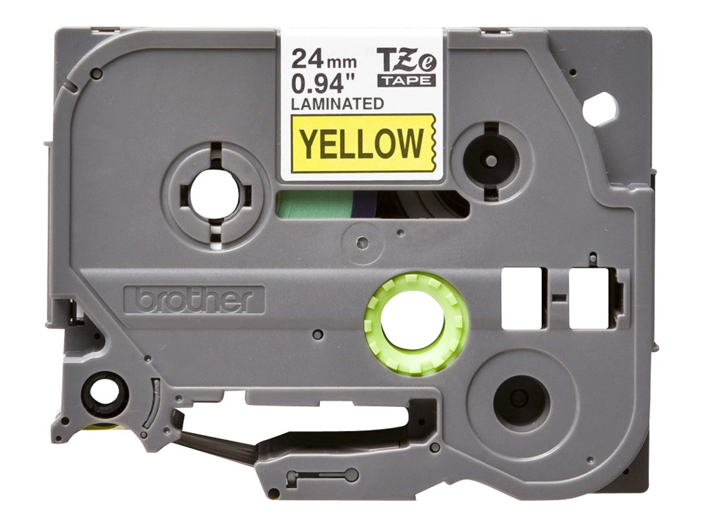 TZE651 BROTHER PTOUCH 24mm GELB-SCHWARZ