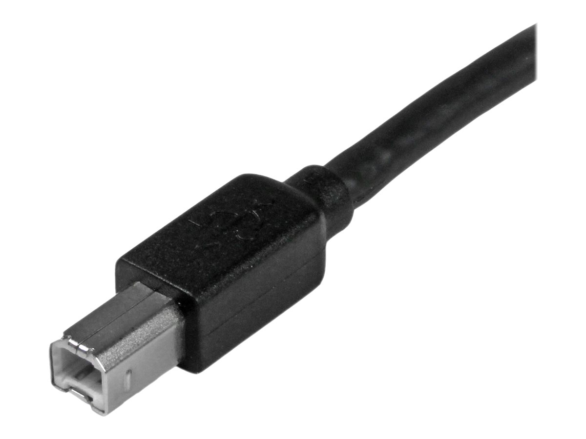 STARTECH.COM 15m aktives USB 2.0 A auf B Kabel - Stecker/Stecker - USB Druckerkabel 1x USB A / 1x USB B - Schwarz