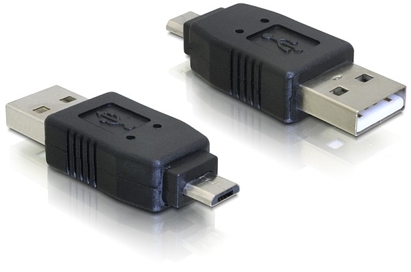Delock Adapter USB 20 Typ MicroB Stecker USB 20 TypA Stecker