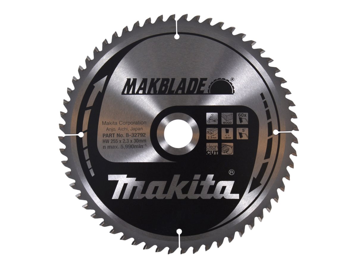 makita B-32792 Kreissägeblatt 255,0 mm, 60 Zähne makita B-32792 Kreissägeblatt 255,0 mm, 60 Zähne