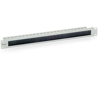 Triton 19" 1HE Durchfuehrungsplatte mit Buerste 1HE, grau Triton 19" 1HE Durchfuehrungsplatte mit Buerste 1HE, grau