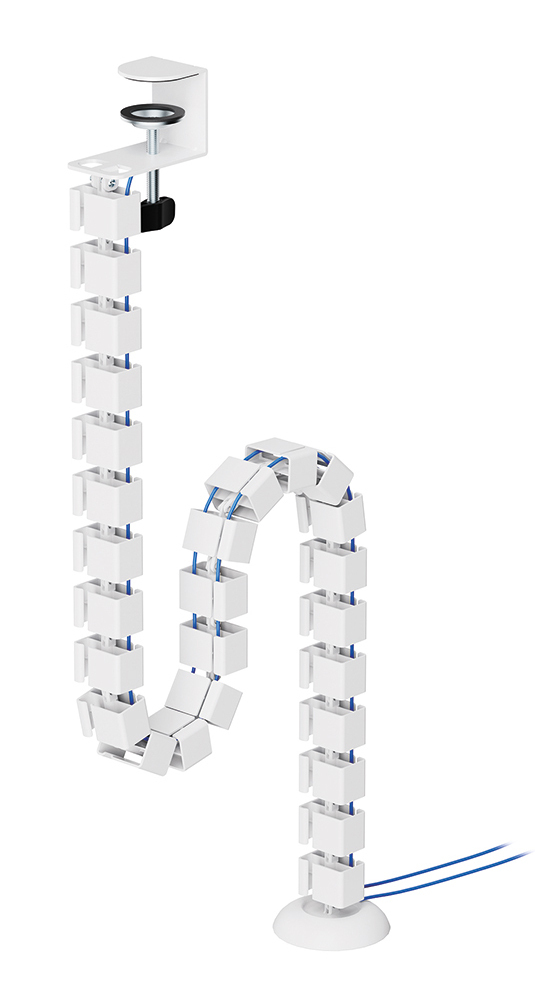 NEOMOUNTS Cable Spine Organizer for sitstand desk frames clamp mounted white