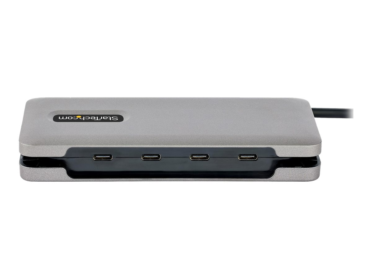 STARTECH.COM 4-Port USB-C Hub USB 3.1 10Gbps 100W Power Delivery Pass-Through 9.8in 25cm Cable Portable USB Expansion Hub