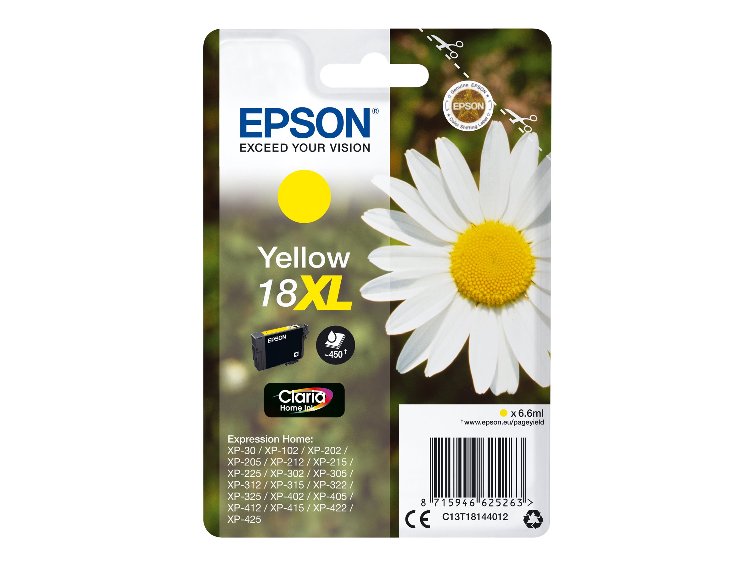 C13T18144012 EPSON XP Tinte yellow HC C13T18144012 EPSON XP Tinte yellow HC