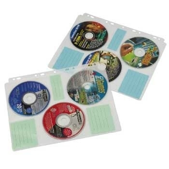 hama 6er CD-/DVD-Huellen transparent, 10 St.