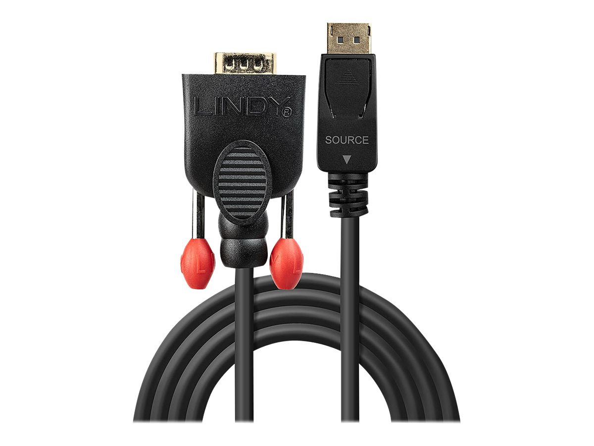 LINDY Konverterkabel DisplayPort/VGA 2m DP Stecker an VGA Stecker DP passiv LINDY Konverterkabel DisplayPort/VGA 2m DP Stecker an VGA Stecker DP passiv
