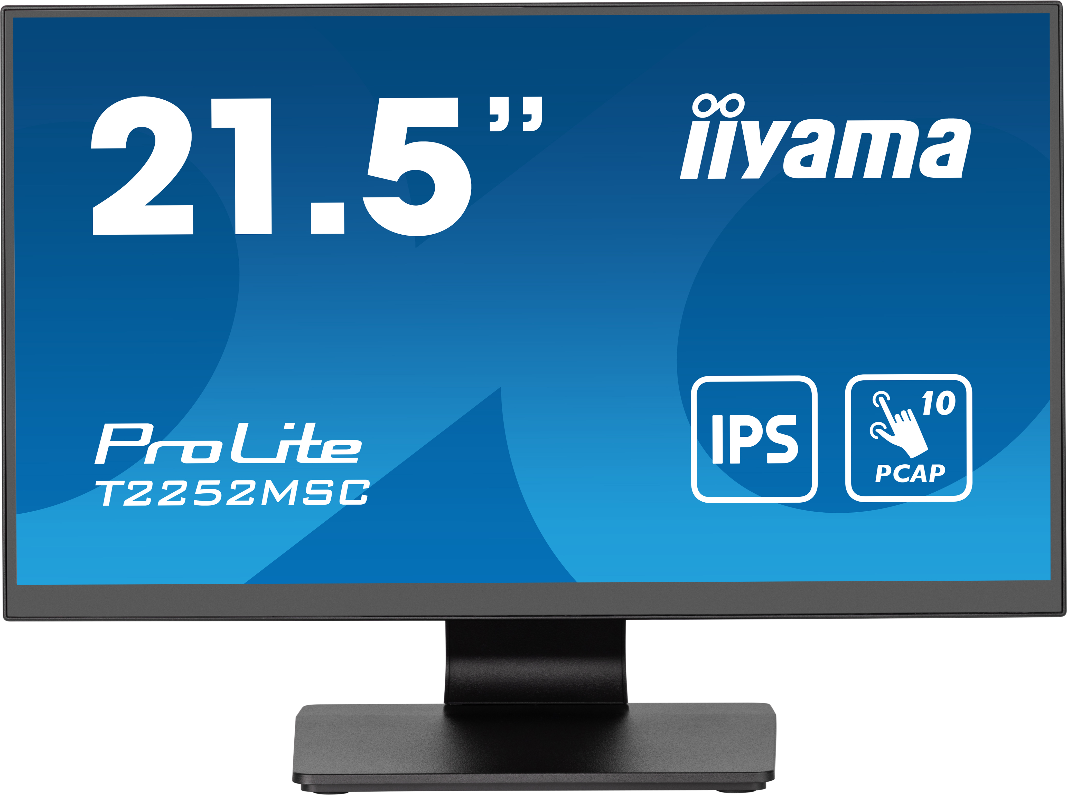 IIYAMA T2252MSCB2 54,61cm 21,5Zoll Bonded PCAP 10P Touch with AntiFinger print coating 1920x1080 IPSslim