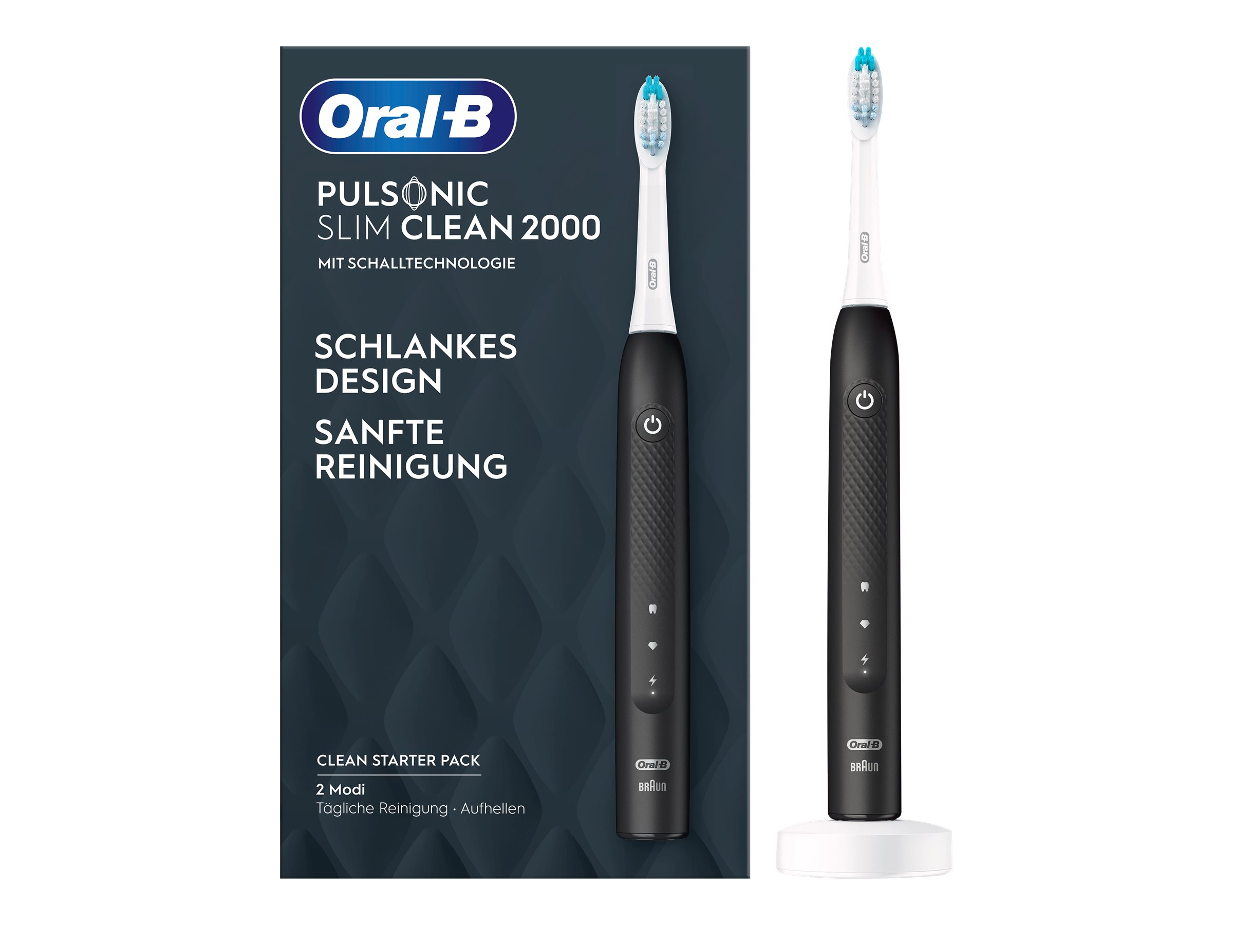 Braun Oral-B Pulsonic Slim Clean 2000 Schwarz Braun Oral-B Pulsonic Slim Clean 2000 Schwarz