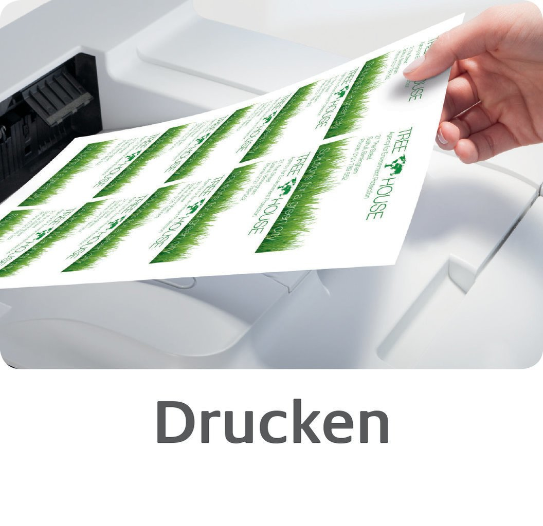 100 AVERY Zweckform Visitenkarten C32016-10 satiniert weiÃ 220 g/qm