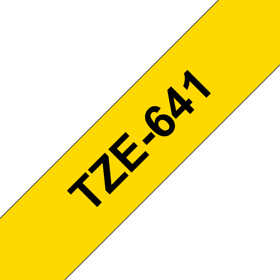 Brother TZe-641 18mm Schwarz auf Gelb