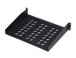 DIGITUS 2HE Fachboden perforiert, Schwarz 25 kg, 85x483x550 mm