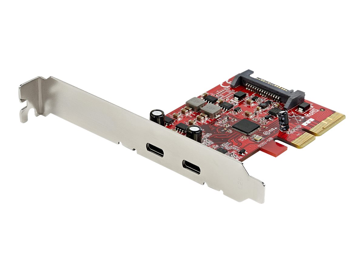 STARTECHCOM 2Port PCIe USB 31 Card 2x USBC 31 Gen 2 Up to 10Gbps PCIe Gen 3 x4 ASM3142 Chipset Windows Linux and macOS