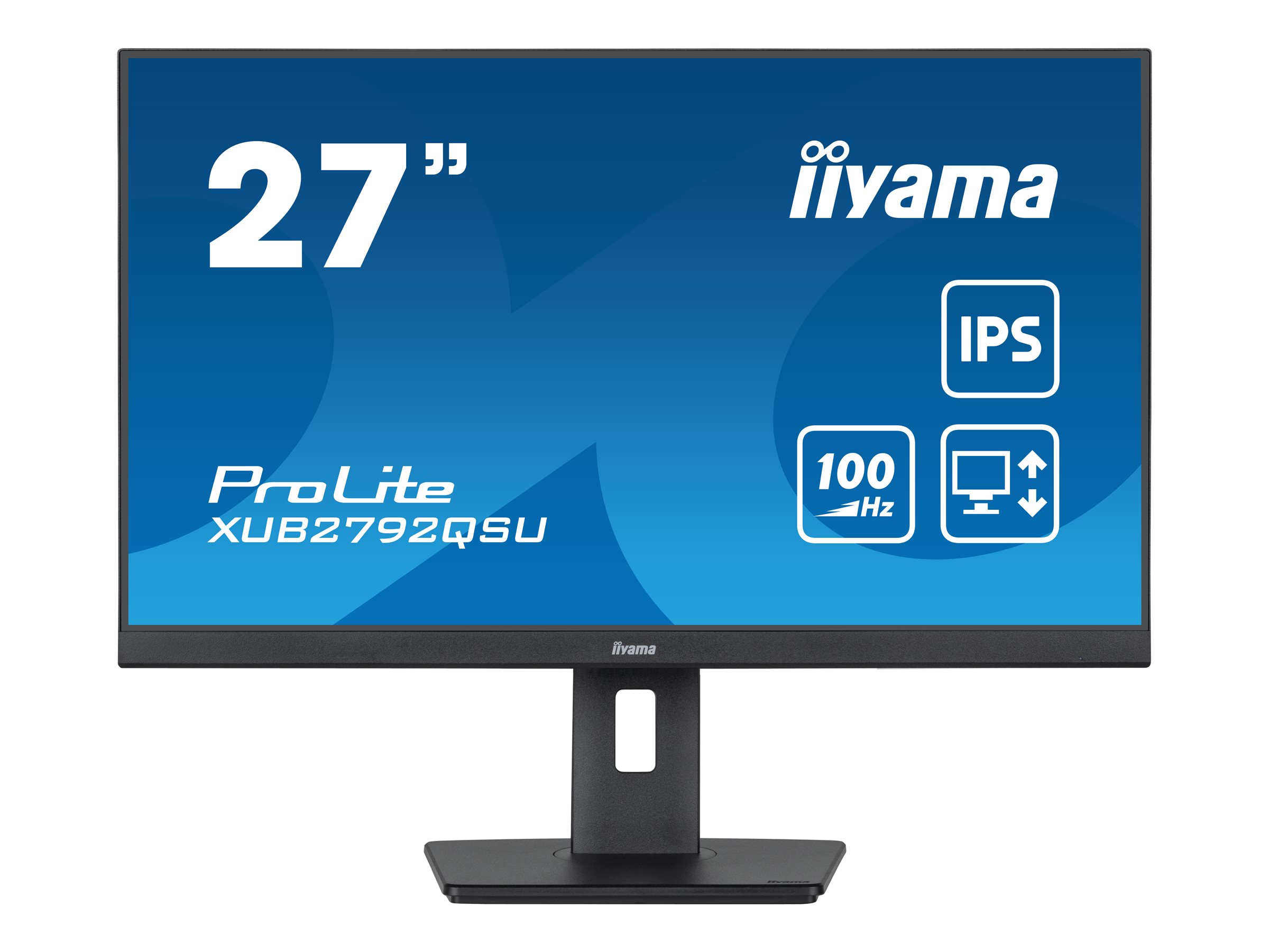 IIYAMA XUB2792QSU-B6 68,58cm 27Zoll ETE IPS-panel 2560x1440 100Hz 0,4ms MPRT FreeSync 15cm height adj. stand Pivot 250cd/m HDMI IIYAMA XUB2792QSU-B6 68,58cm 27Zoll ETE IPS-panel 2560x1440 100Hz 0,4ms MPRT FreeSync 15cm height adj. stand Pivot 250cd/m HDMI