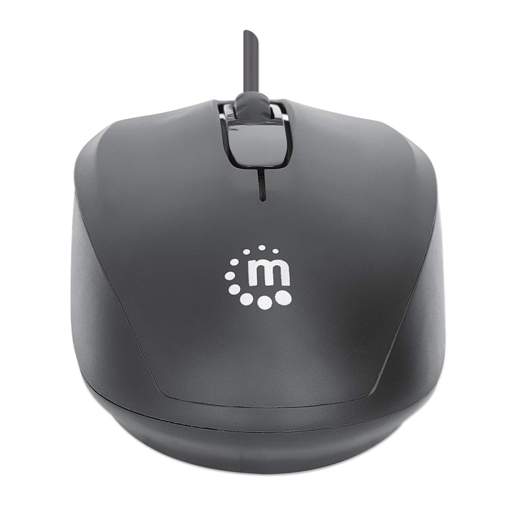 Manhattan Comfort II Optische USB-Maus Schwarz