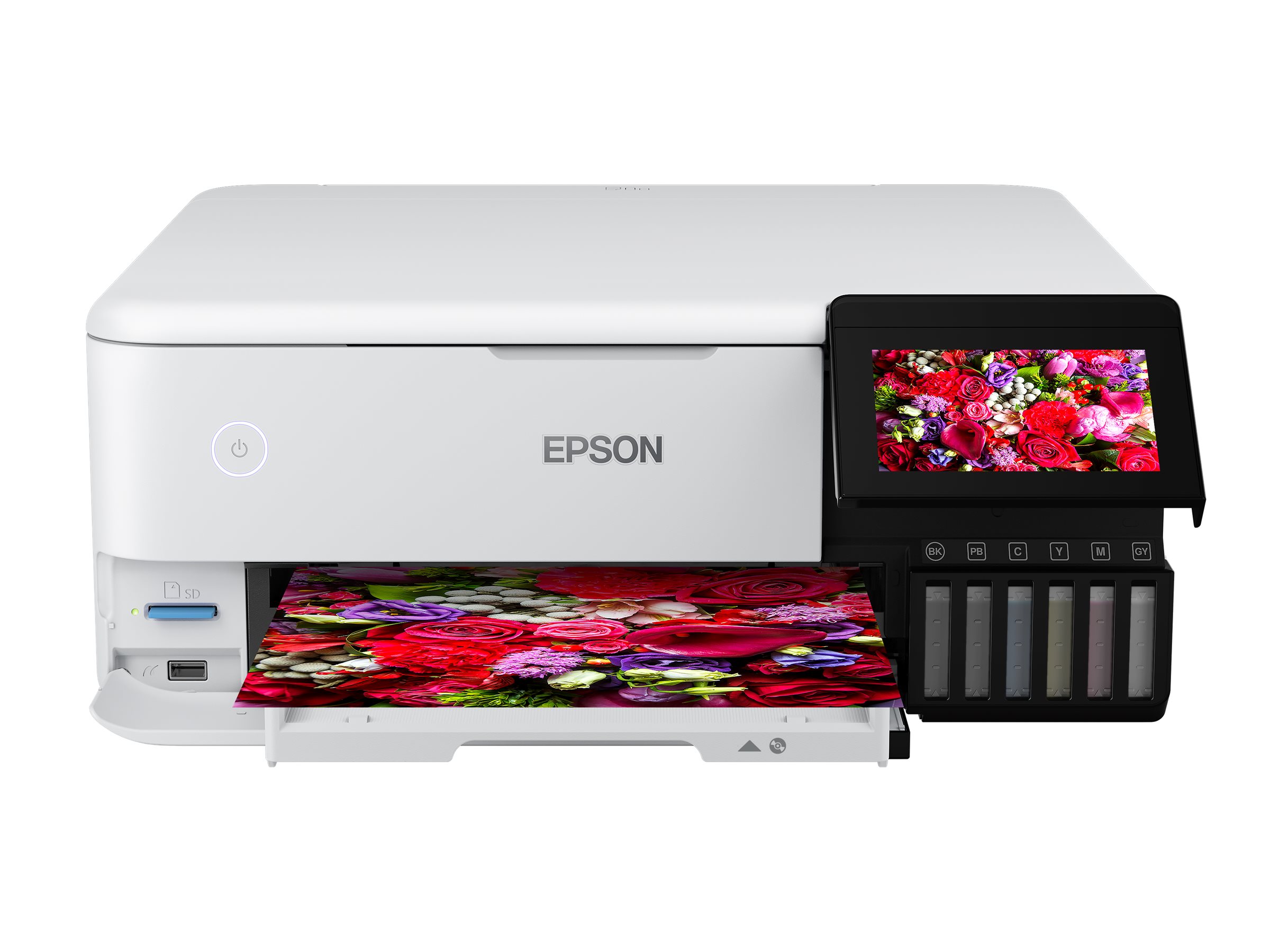 EPSON EcoTank ET-8500 3 in 1 Tintenstrahl-Multifunktionsdrucker weiÃ