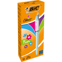 BIC 4-Farben-Kugelschreiber 4-Colours Fun hellblau, Schreibfarbe: türkisblau, pink, hellgrün, lila, 1 St. BIC 4-Farben-Kugelschreiber 4-Colours Fun hellblau, Schreibfarbe: türkisblau, pink, hellgrün, lila, 1 St.