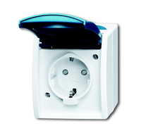 Busch-Jaeger Steckdose 20 EW-53 ocean grau/blaugrün Busch-Jaeger Steckdose 20 EW-53 ocean grau/blaugrün