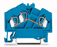 Wago Durchgangsklemme 3-Leiter 280-651 2,5qmm blau
